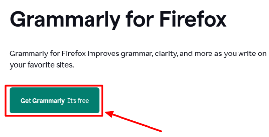 Click The Get Grammarly