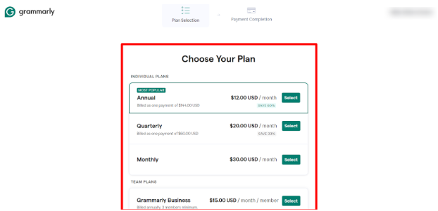 Grammarly Annual Subscription Discount
