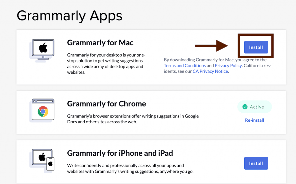 Grammarly Apps