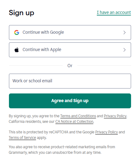 Sign up Page  Sign up Page